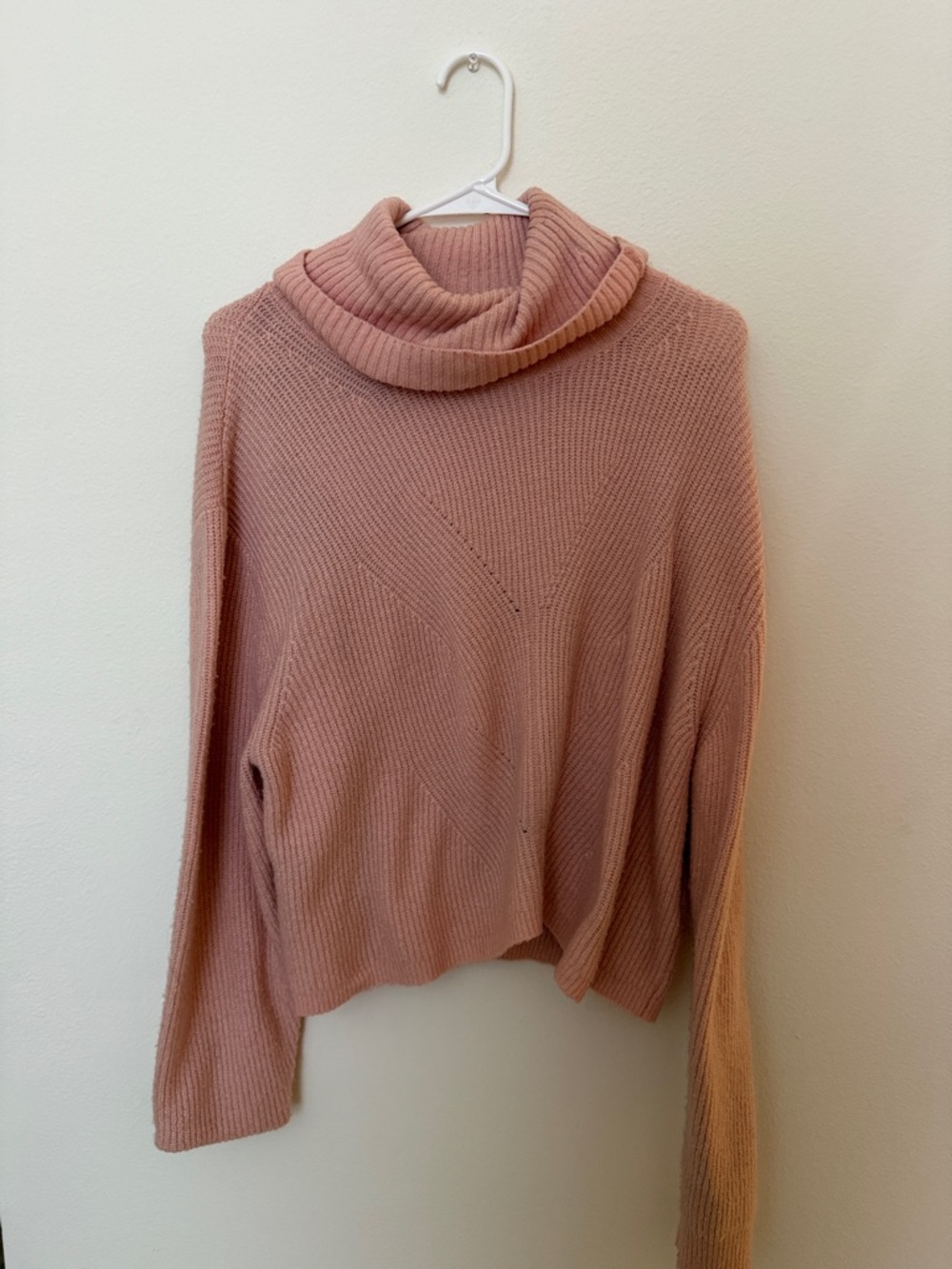 Miss Selfridge Dusty Rose Cowl Neck Sweater